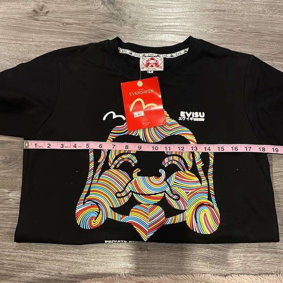 BNWT Authentic EVISU T-shirt Evergreen Japan Streetwear Brand Size Medium - Picture 8 of 8